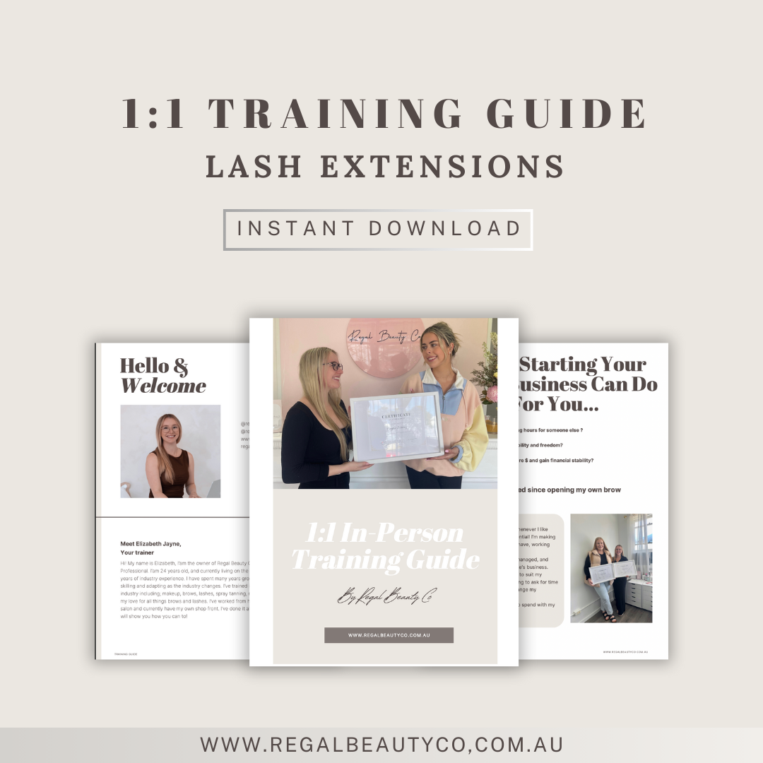 FREE LASH EXTENSION TRAINING GUIDE