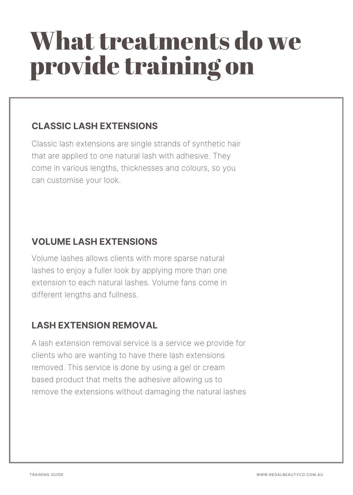 Beginner Lash Extensions Course